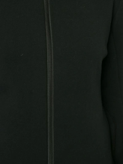 Shop Zambesi Motto Fitted Zip Jacket In Black