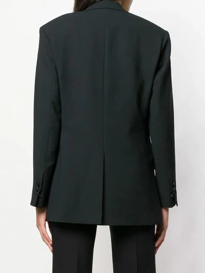 Shop Msgm Tailored Fit Blazer In Black