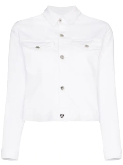 Shop Eve Denim Kaila Stretch Denim Jacket In White