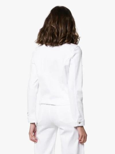 Shop Eve Denim Kaila Stretch Denim Jacket In White