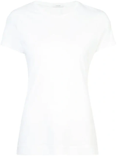 Shop Adam Lippes Round Neck T-shirt In White