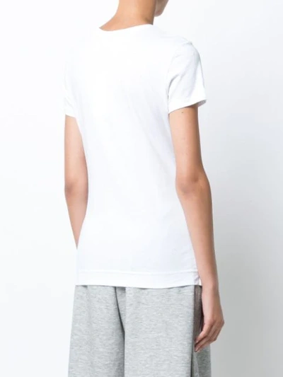 Shop Adam Lippes Round Neck T-shirt In White