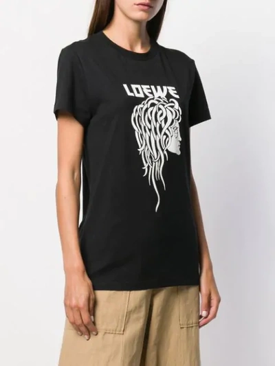 Shop Loewe Logo Print T-shirt In Black