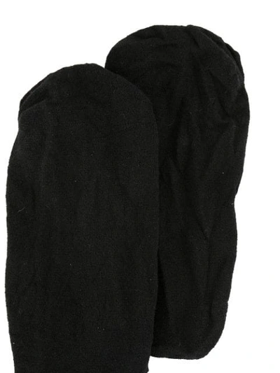 Wolford Black Cotton 40 Footsies Socks In Black