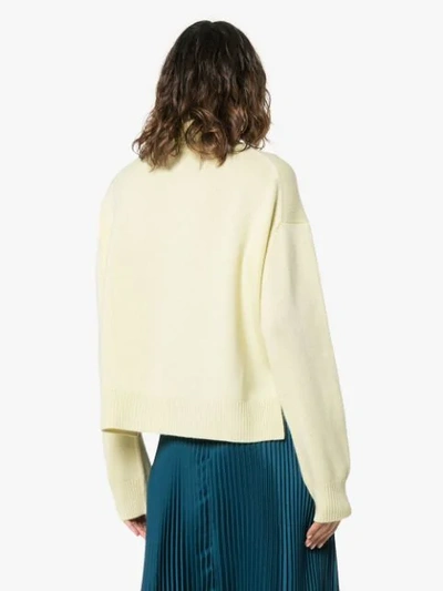 Shop Rejina Pyo Slouchy Turtleneck Jumper In Yellow