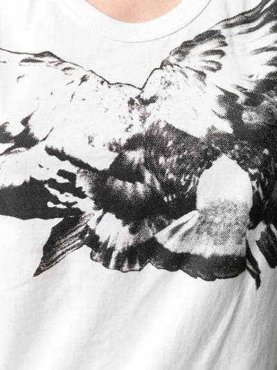 Shop Ann Demeulemeester Wings Print Tank Top In White