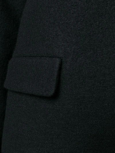 Shop Aspesi Single-breasted Coat In Black