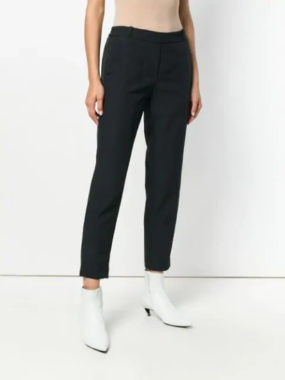 Shop Kiltie Cropped Tailored Trousers In Black