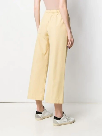 Shop Aspesi Elastic Waist Trousers - Neutrals