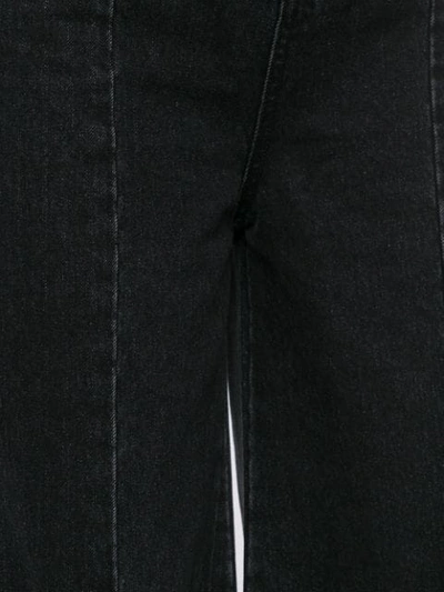 Shop Ground Zero Frayed Flared Jeans In Grey