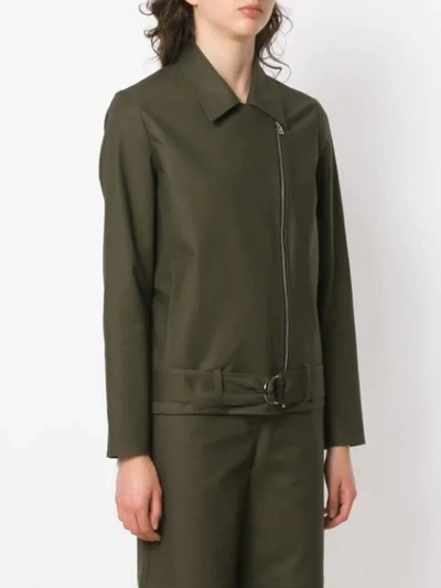 Shop Andrea Marques Biker Jacket In Green