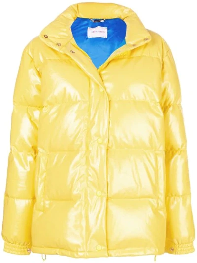 Shop Alberta Ferretti Rainbow Week Jacket In Yellow