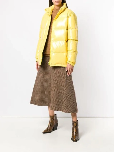 Shop Alberta Ferretti Rainbow Week Jacket In Yellow