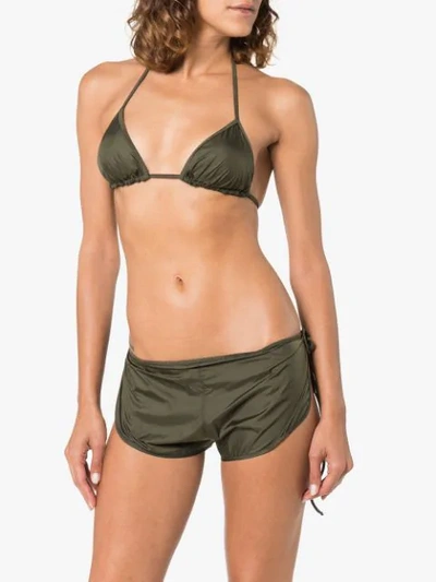 Shop Ack Nautico Traingle Bikini In Green