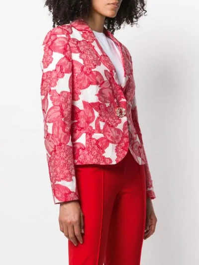 Shop Escada Fitted Jacket In White