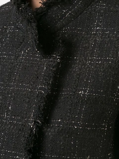 Shop Akris Punto Checked Tweed Jacket In Black
