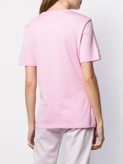 VERSACE BLONDE PRINT T-SHIRT - 粉色
