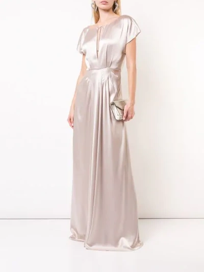 Shop Zac Zac Posen Perry Gown In Neutrals