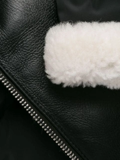 Shop Dorothee Schumacher Zipped Contrast Jacket In Black
