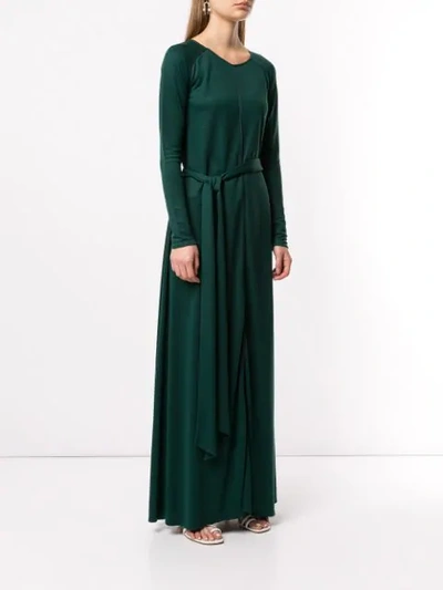 Shop Layeur Tie Waist Dress In Green