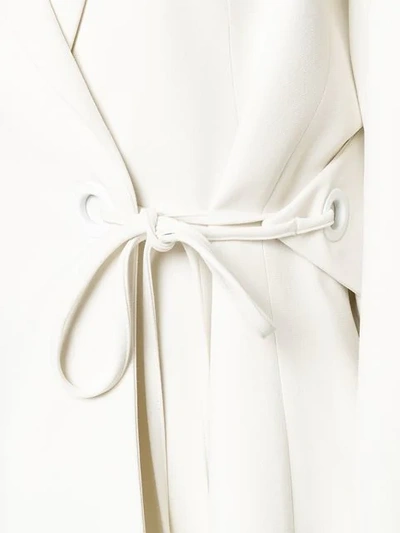 Off-white Wrap-around Blazer In White