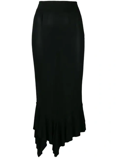 Shop Jw Anderson Asymmetric Hem Skirt In Black