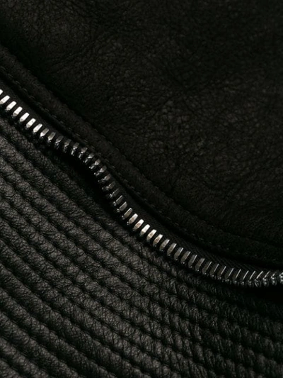 Shop Rick Owens Foldover Jacket In Black