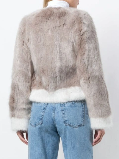 Shop Urbancode Faux Fur Jacket In Grey