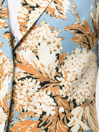 Shop Stine Goya Floral Blazer In Multicolour