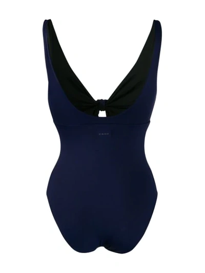 Shop Fisico Knot Detail Swimsuit - Blue