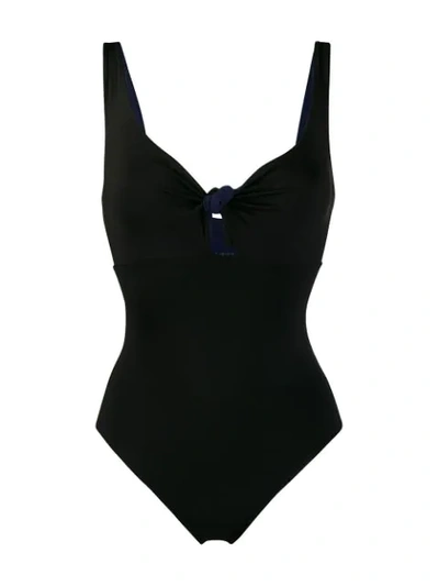 Shop Fisico Knot Detail Swimsuit - Blue