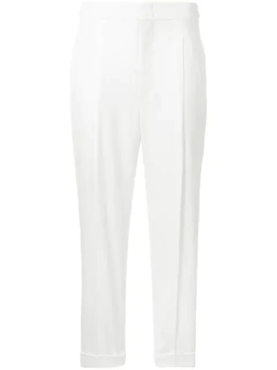 Shop Isabel Marant Prissa Tapered Trousers In White
