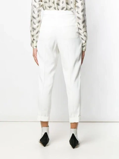 Shop Isabel Marant Prissa Tapered Trousers In White