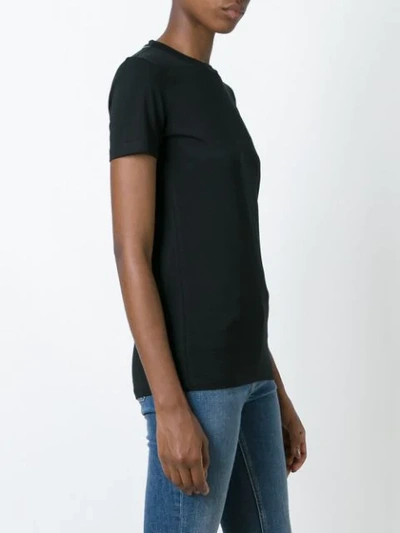 Brunello Cucinelli Silk Crew-neck T-shirt In Black