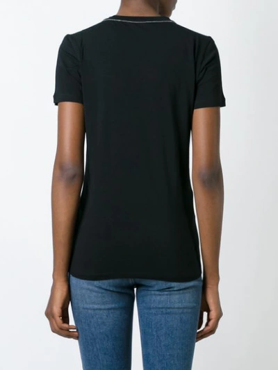 Brunello Cucinelli Silk Crew-neck T-shirt In Black