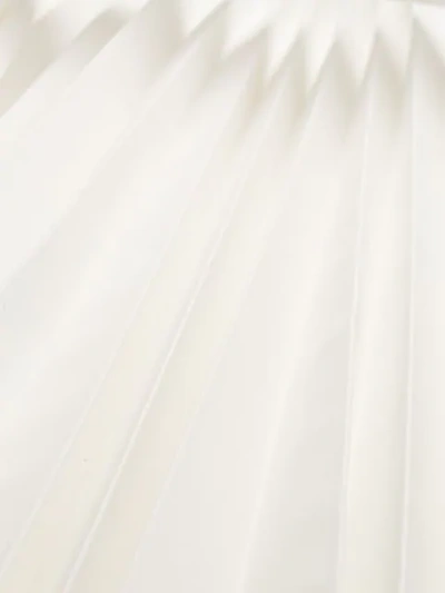 Shop Fendi Pleated Midi Skirt In White