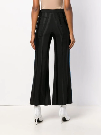 Shop Loewe Piped Detail Cropped Trousers In Black