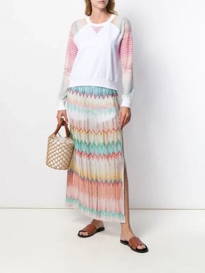 Shop Missoni Zigzag Knit Skirt In Sm0fj