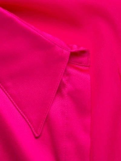 Shop Pinko Pointed Collar Shirt In Q04 Fuxia