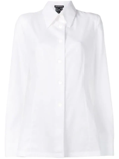 Shop Ann Demeulemeester Pointed Collar Shirt In White