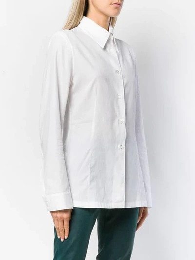 Shop Ann Demeulemeester Pointed Collar Shirt In White