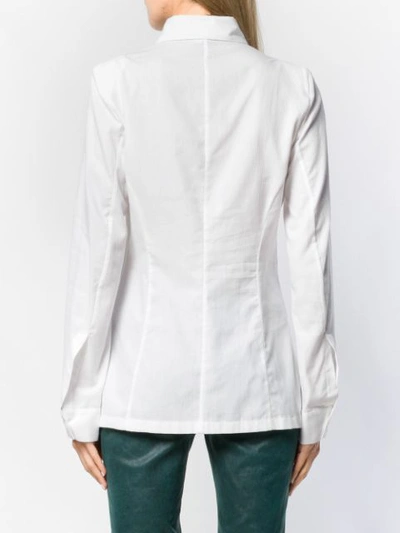 Shop Ann Demeulemeester Pointed Collar Shirt In White