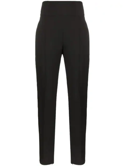 Shop Alexandre Vauthier High-waisted Tuxedo Trousers In Black