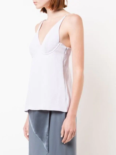 Shop Dion Lee Flared Bra Top In Pink