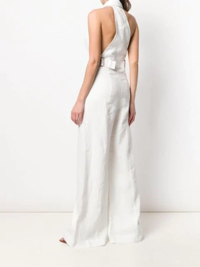 ZIMMERMANN CORSAGE TAILORED JUMPSUIT - 白色