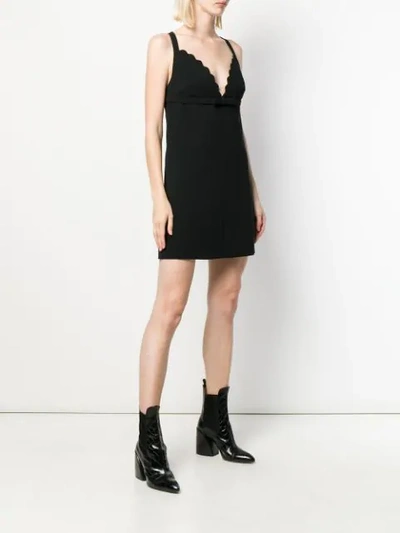 Shop Miu Miu Short Crisscross Dress - Black