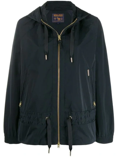 Shop Woolrich Hooded Jacket In Blue