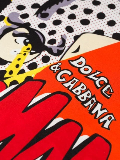 Shop Dolce & Gabbana Comic Print T-shirt In Black