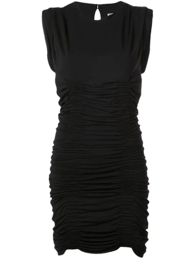 Shop Alexander Wang Ruched Formal Dress In Black