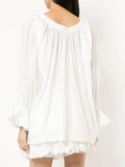 Shop Aje 'le Corsaire' Bluse - Weiss In White